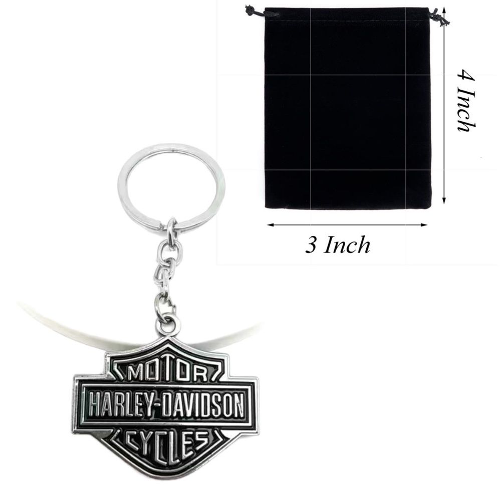 Harley Davidson Keychain Keyring Holder Fob Backpack Pendant Charm Keepsake Gift - Picture 4 of 13